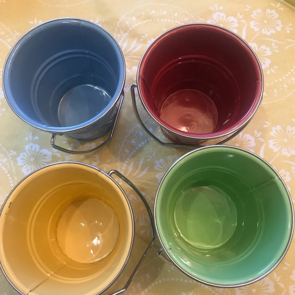 Pottery Barn Enamel Pails